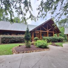 Swedish Cope Log Cabin Staining In Ellijay GA 6